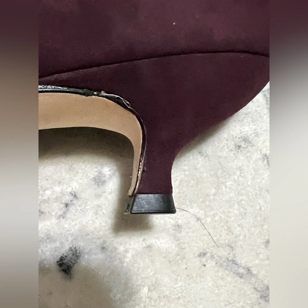 NEW Kate Spade New York Deep Russet Dale Pump with Kitten Heel - Size 9.5